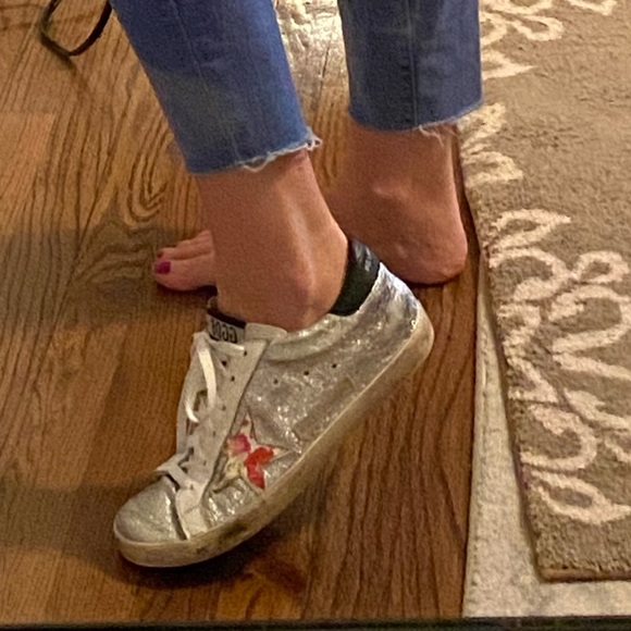Golden goose silver metallic superstars size 40 - Picture 5 of 7